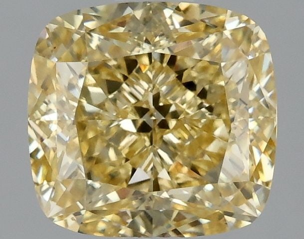 Loose Diamond - CUSHION MODIFIED 2.12ct Fancy Intense Yellow VS1: Loose Diamond - CUSHION MODIFIED 2.12ct Fancy Intense Yellow VS1 Source: This is a real non-mined Diamond that has been grown in a lab Shape: CUSHION MODIFIED Carats: 2.12 Color: Fancy Intense Yellow 