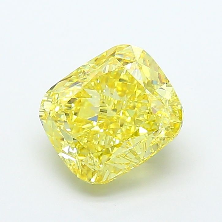 Loose Diamond - CUSHION MODIFIED 4.07ct Fancy Vivid Yellow VS2: Loose Diamond - CUSHION MODIFIED 4.07ct Fancy Vivid Yellow VS2 Source: This is a real non-mined Diamond that has been grown in a lab Shape: CUSHION MODIFIED Carats: 4.07 Color: Fancy Vivid Yellow Cert