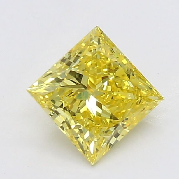 Loose Diamond - PRINCESS 0.59ct Fancy Vivid Yellow VS2: Loose Diamond - PRINCESS 0.59ct Fancy Vivid Yellow VS2 Source: This is a real non-mined Diamond that has been grown in a lab Shape: PRINCESS Carats: 0.59 Color: Fancy Vivid Yellow Certification: NONE 