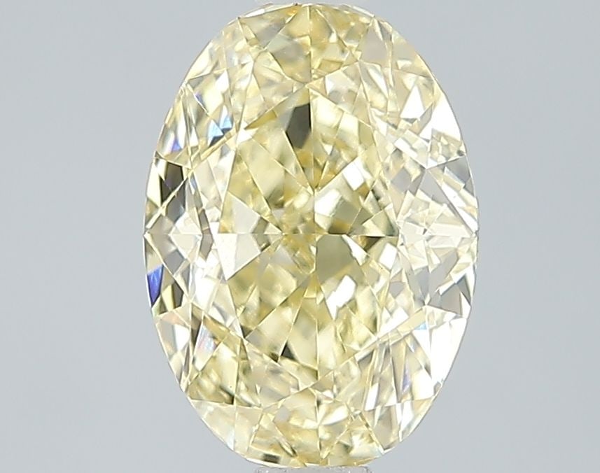 Loose Diamond - OVAL 2.48ct Fancy Intense Yellow VS1: Loose Diamond - OVAL 2.48ct Fancy Intense Yellow VS1 Source: This is a real non-mined Diamond that has been grown in a lab Shape: OVAL Carats: 2.48 Color: Fancy Intense Yellow Certification: IGI Video