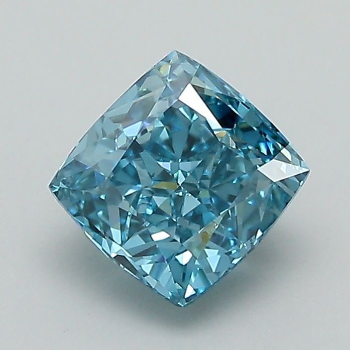 Loose Diamond - CUSHION MODIFIED 1.27ct Fancy Vivid Blue VVS2: Loose Diamond - CUSHION MODIFIED 1.27ct Fancy Vivid Blue VVS2 Source: This is a real non-mined Diamond that has been grown in a lab Shape: CUSHION MODIFIED Carats: 1.27 Color: Fancy Vivid Blue Certifi