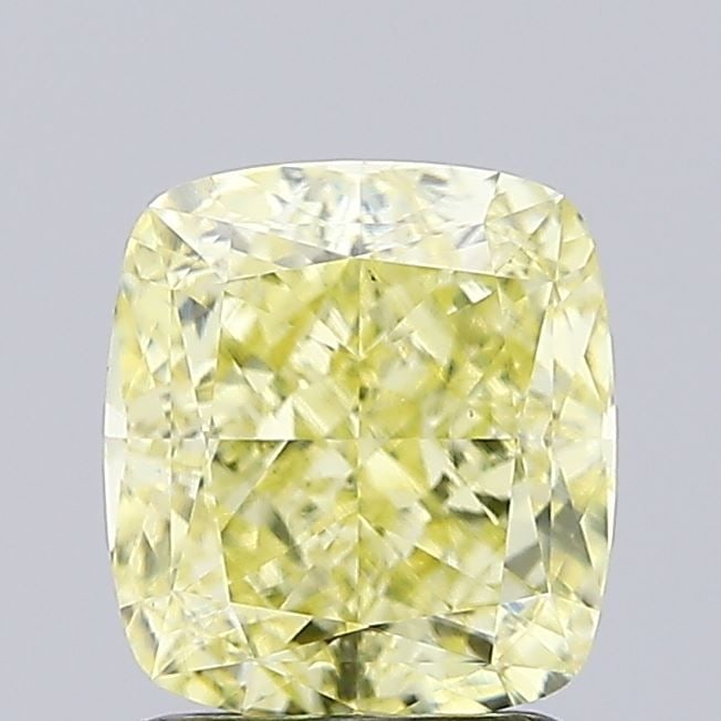 Loose Diamond - CUSHION MODIFIED 2.02ct Fancy Intense Yellow VS1: Loose Diamond - CUSHION MODIFIED 2.02ct Fancy Intense Yellow VS1 Source: This is a real non-mined Diamond that has been grown in a lab Shape: CUSHION MODIFIED Carats: 2.02 Color: Fancy Intense Yellow 