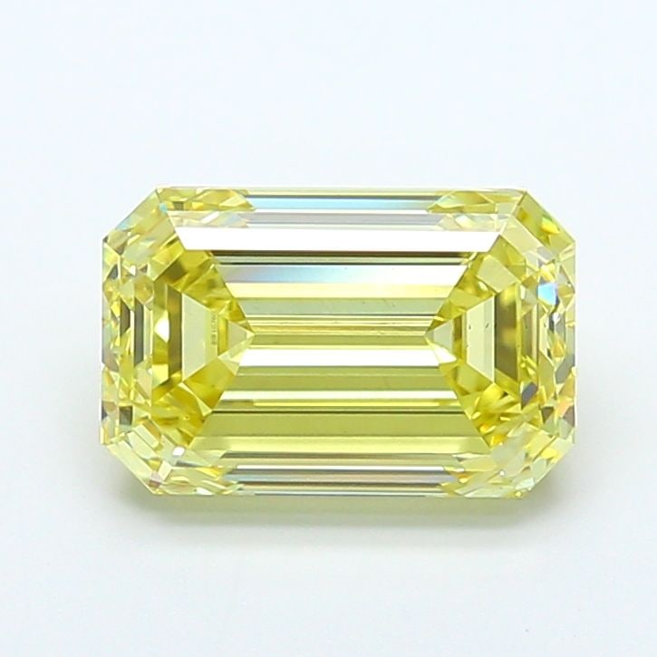 Loose Diamond - EMERALD 5.16ct Fancy Intense Yellow VS1: Loose Diamond - EMERALD 5.16ct Fancy Intense Yellow VS1 Source: This is a real non-mined Diamond that has been grown in a lab Shape: EMERALD Carats: 5.16 Color: Fancy Intense Yellow Certification: IGI