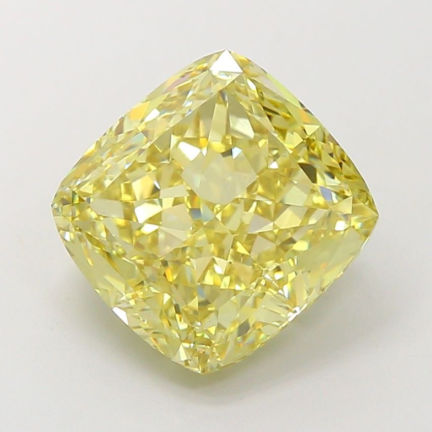 Loose Diamond - CUSHION MODIFIED 6.04ct Fancy Intense Yellow VS1: Loose Diamond - CUSHION MODIFIED 6.04ct Fancy Intense Yellow VS1 Source: This is a real non-mined Diamond that has been grown in a lab Shape: CUSHION MODIFIED Carats: 6.04 Color: Fancy Intense Yellow 