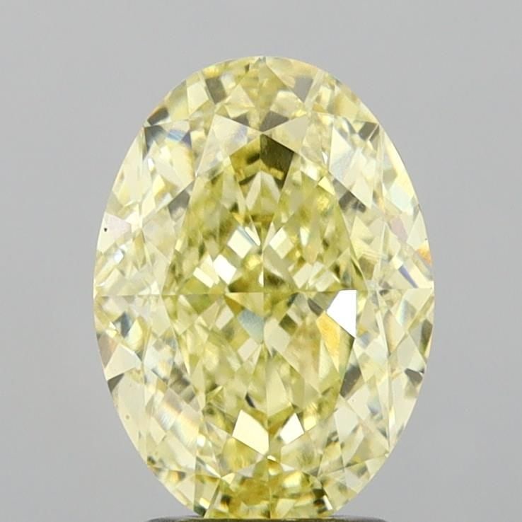 Loose Diamond - OVAL 3.03ct Fancy Yellow VVS2: Loose Diamond - OVAL 3.03ct Fancy Yellow VVS2 Source: This is a real non-mined Diamond that has been grown in a lab Shape: OVAL Carats: 3.03 Color: Fancy Yellow Certification: IGI Video: