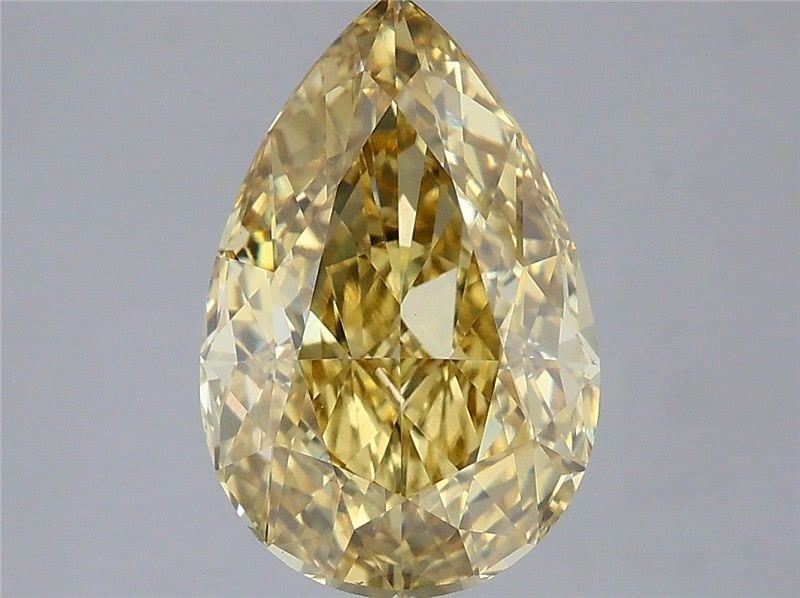 Loose Diamond - PEAR 3.06ct Fancy Intense Yellow VS1: Loose Diamond - PEAR 3.06ct Fancy Intense Yellow VS1 Source: This is a real non-mined Diamond that has been grown in a lab Shape: PEAR Carats: 3.06 Color: Fancy Intense Yellow Certification: IGI Video