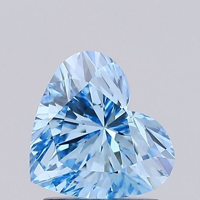 Loose Diamond - HEART 1.56ct Fancy Vivid Blue VS1: Loose Diamond - HEART 1.56ct Fancy Vivid Blue VS1 Source: This is a real non-mined Diamond that has been grown in a lab Shape: HEART Carats: 1.56 Color: Fancy Vivid Blue Certification: IGI Video: