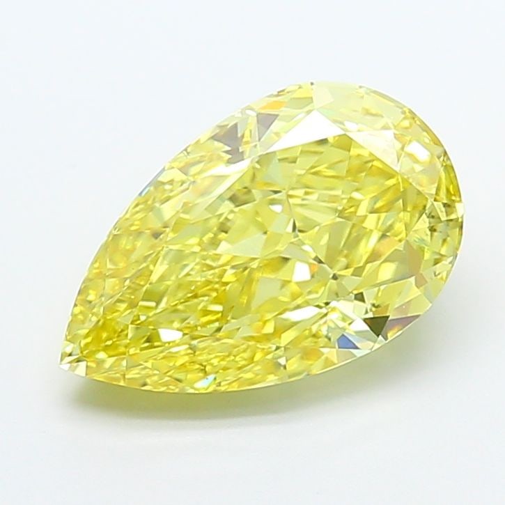 Loose Diamond - PEAR 5.03ct Fancy Intense Yellow VS1: Loose Diamond - PEAR 5.03ct Fancy Intense Yellow VS1 Source: This is a real non-mined Diamond that has been grown in a lab Shape: PEAR Carats: 5.03 Color: Fancy Intense Yellow Certification: IGI Video
