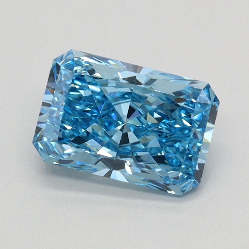 Loose Diamond - RADIANT 1.07ct Fancy Vivid Blue VVS2: Loose Diamond - RADIANT 1.07ct Fancy Vivid Blue VVS2 Source: This is a real non-mined Diamond that has been grown in a lab Shape: RADIANT Carats: 1.07 Color: Fancy Vivid Blue Certification: IGI Video: