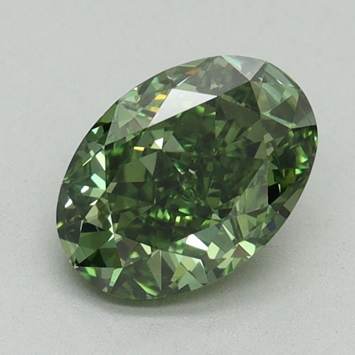 Loose Diamond - OVAL 1.06ct Fancy Vivid Green VS2: Loose Diamond - OVAL 1.06ct Fancy Vivid Green VS2 Source: This is a real non-mined Diamond that has been grown in a lab Shape: OVAL Carats: 1.06 Color: Fancy Vivid Green Certification: IGI Video: