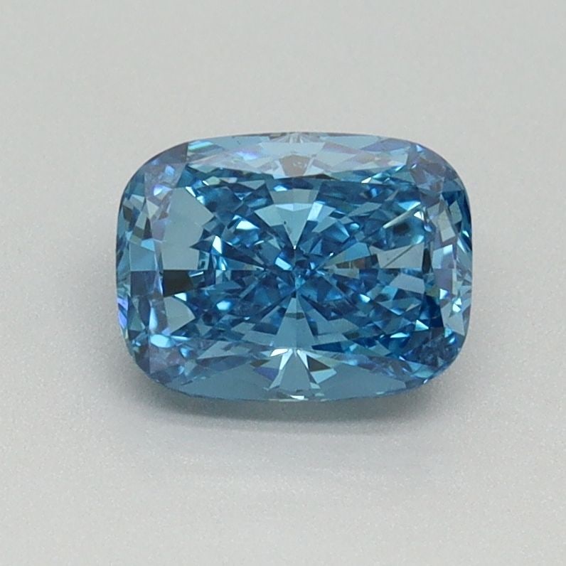 Loose Diamond - CUSHION MODIFIED 1.0ct Fancy Vivid Blue VS1: Loose Diamond - CUSHION MODIFIED 1.0ct Fancy Vivid Blue VS1 Source: This is a real non-mined Diamond that has been grown in a lab Shape: CUSHION MODIFIED Carats: 1.0 Color: Fancy Vivid Blue Certificat