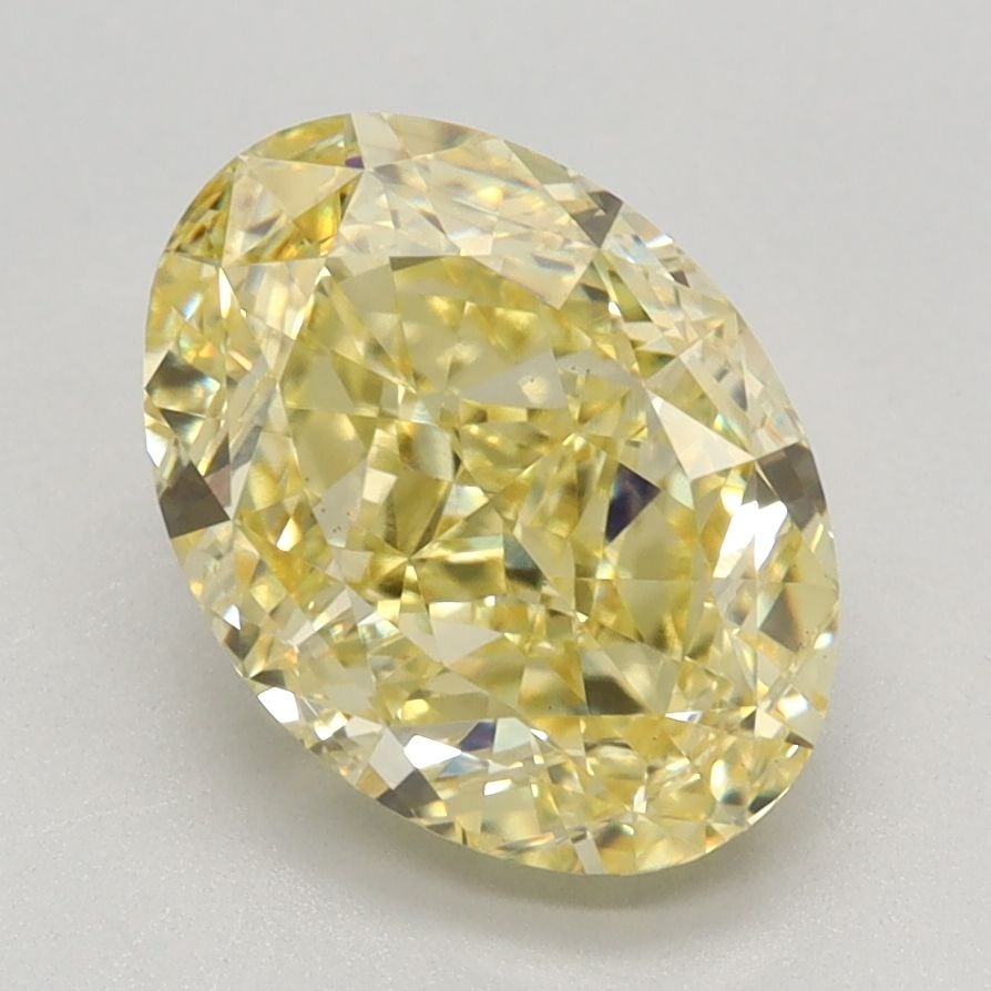 Loose Diamond - OVAL 2.49ct Fancy Intense Yellow VS1: Loose Diamond - OVAL 2.49ct Fancy Intense Yellow VS1 Source: This is a real non-mined Diamond that has been grown in a lab Shape: OVAL Carats: 2.49 Color: Fancy Intense Yellow Certification: IGI Video