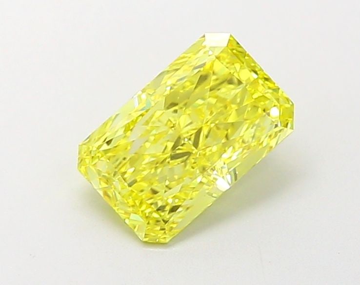 Loose Diamond - RADIANT 1.05ct Fancy Vivid Yellow IF: Loose Diamond - RADIANT 1.05ct Fancy Vivid Yellow IF Source: This is a real non-mined Diamond that has been grown in a lab Shape: RADIANT Carats: 1.05 Color: Fancy Vivid Yellow Certification: IGI Vide