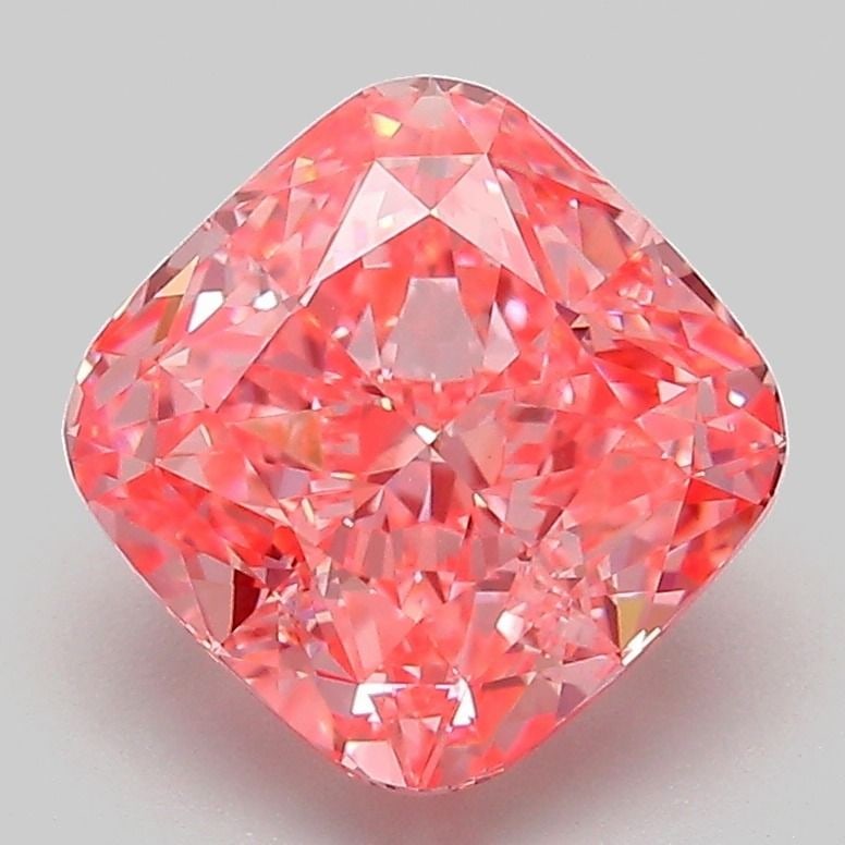 Loose Diamond - CUSHION MODIFIED 3.09ct Fancy Vivid Pink VVS2: Loose Diamond - CUSHION MODIFIED 3.09ct Fancy Vivid Pink VVS2 Source: This is a real non-mined Diamond that has been grown in a lab Shape: CUSHION MODIFIED Carats: 3.09 Color: Fancy Vivid Pink Certifi