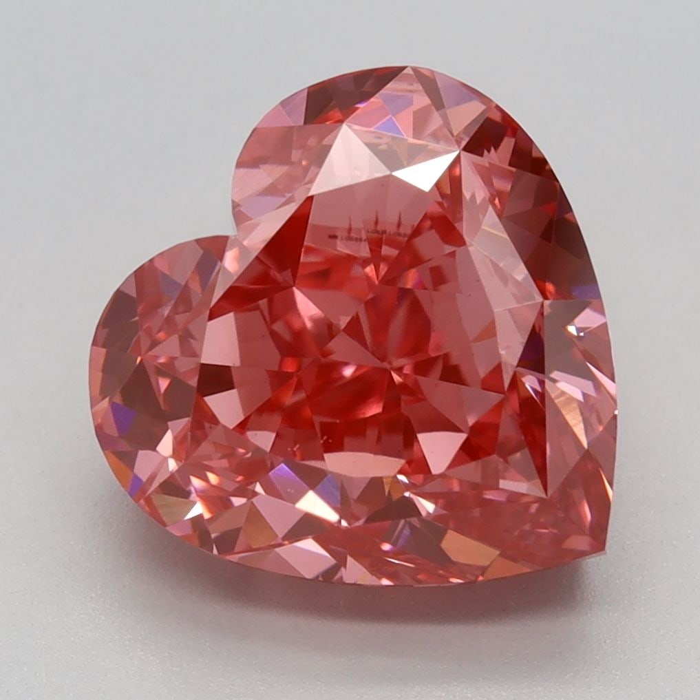 Loose Diamond - HEART 4.14ct Fancy Vivid Pink VS1: Loose Diamond - HEART 4.14ct Fancy Vivid Pink VS1 Source: This is a real non-mined Diamond that has been grown in a lab Shape: HEART Carats: 4.14 Color: Fancy Vivid Pink Certification: IGI Video: