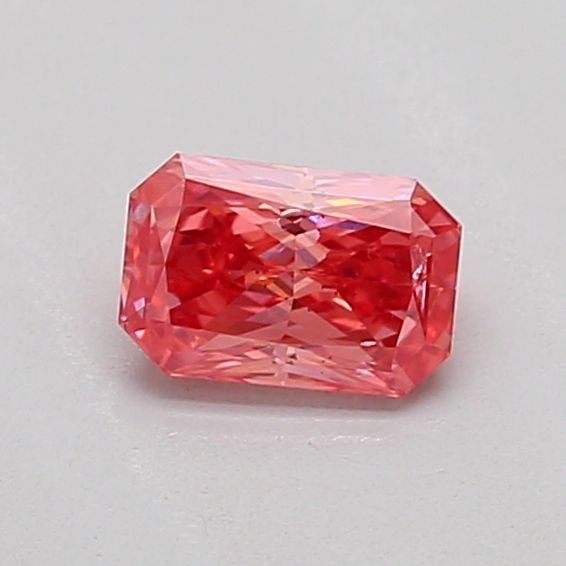 Loose Diamond - RADIANT 0.28ct Fancy Vivid Pink VS2: Loose Diamond - RADIANT 0.28ct Fancy Vivid Pink VS2 Source: This is a real non-mined Diamond that has been grown in a lab Shape: RADIANT Carats: 0.28 Color: Fancy Vivid Pink Certification: IGI The Dia