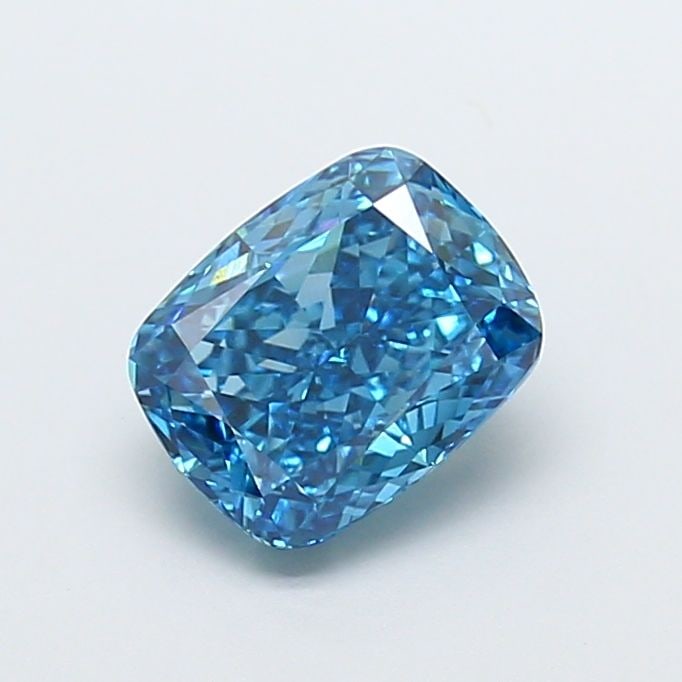 Loose Diamond - CUSHION MODIFIED 2.82ct Fancy Vivid Blue VS1: Loose Diamond - CUSHION MODIFIED 2.82ct Fancy Vivid Blue VS1 Source: This is a real non-mined Diamond that has been grown in a lab Shape: CUSHION MODIFIED Carats: 2.82 Color: Fancy Vivid Blue Certific