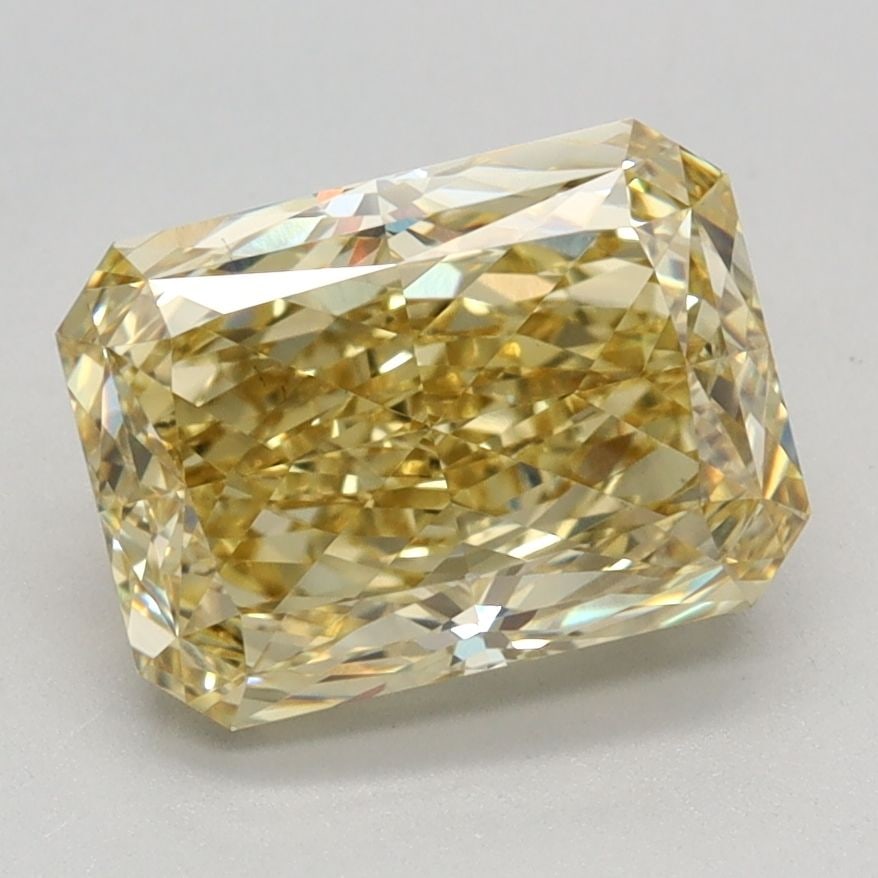 Loose Diamond - RADIANT 2.39ct Fancy Intense Yellow VS1: Loose Diamond - RADIANT 2.39ct Fancy Intense Yellow VS1 Source: This is a real non-mined Diamond that has been grown in a lab Shape: RADIANT Carats: 2.39 Color: Fancy Intense Yellow Certification: IGI