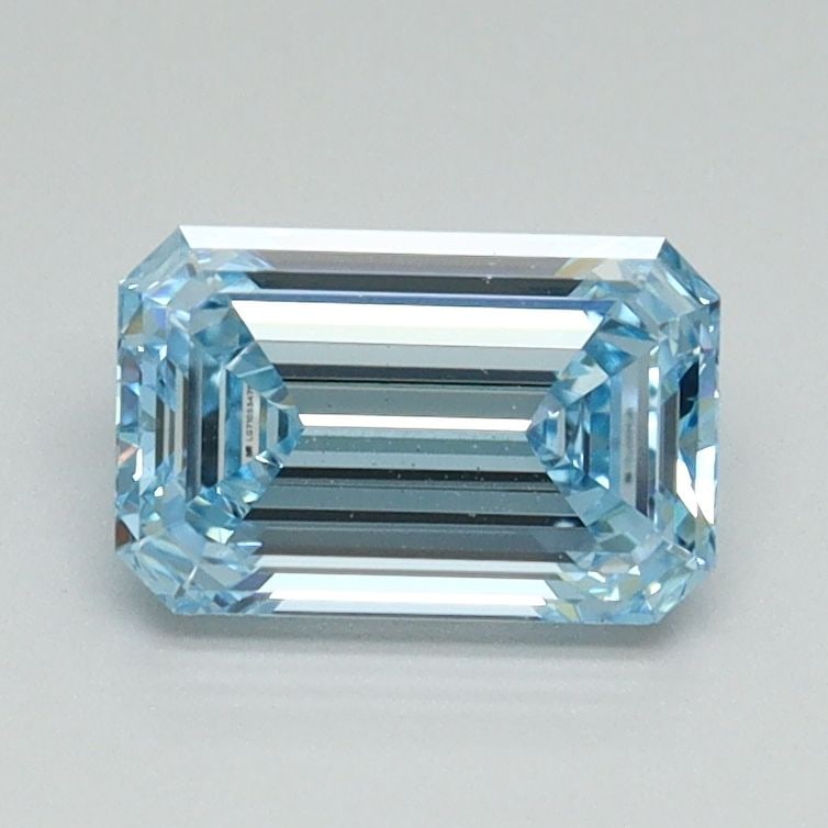 Loose Diamond - EMERALD 1.05ct Fancy Vivid Blue VVS2: Loose Diamond - EMERALD 1.05ct Fancy Vivid Blue VVS2 Source: This is a real non-mined Diamond that has been grown in a lab Shape: EMERALD Carats: 1.05 Color: Fancy Vivid Blue Certification: IGI Video: