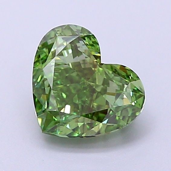 Loose Diamond - HEART 1.04ct Fancy Vivid Green VS2: Loose Diamond - HEART 1.04ct Fancy Vivid Green VS2 Source: This is a real non-mined Diamond that has been grown in a lab Shape: HEART Carats: 1.04 Color: Fancy Vivid Green Certification: IGI Video: