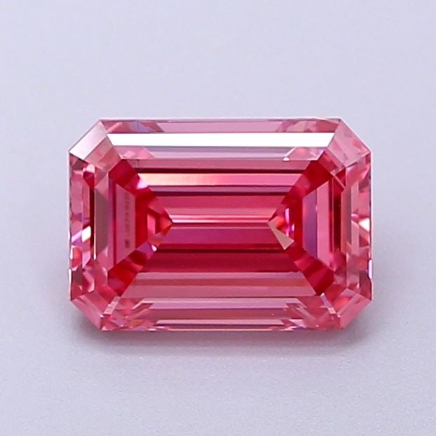 Loose Diamond - EMERALD 1.35ct Fancy Vivid Pink VS2: Loose Diamond - EMERALD 1.35ct Fancy Vivid Pink VS2 Source: This is a real non-mined Diamond that has been grown in a lab Shape: EMERALD Carats: 1.35 Color: Fancy Vivid Pink Certification: IGI Video: