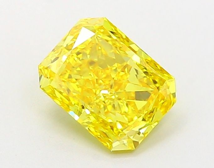Loose Diamond - RADIANT 1.02ct Fancy Vivid Yellow VS1: Loose Diamond - RADIANT 1.02ct Fancy Vivid Yellow VS1 Source: This is a real non-mined Diamond that has been grown in a lab Shape: RADIANT Carats: 1.02 Color: Fancy Vivid Yellow Certification: IGI Vid