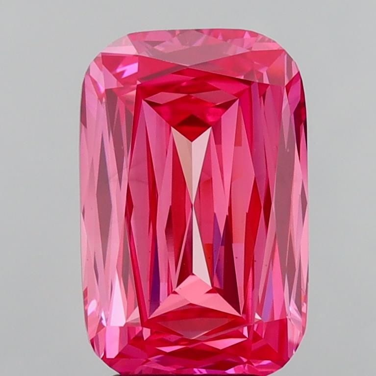 Loose Diamond - CUSHION MODIFIED 4.06ct Fancy Vivid Pink VS1: Loose Diamond - CUSHION MODIFIED 4.06ct Fancy Vivid Pink VS1 Source: This is a real non-mined Diamond that has been grown in a lab Shape: CUSHION MODIFIED Carats: 4.06 Color: Fancy Vivid Pink Certific
