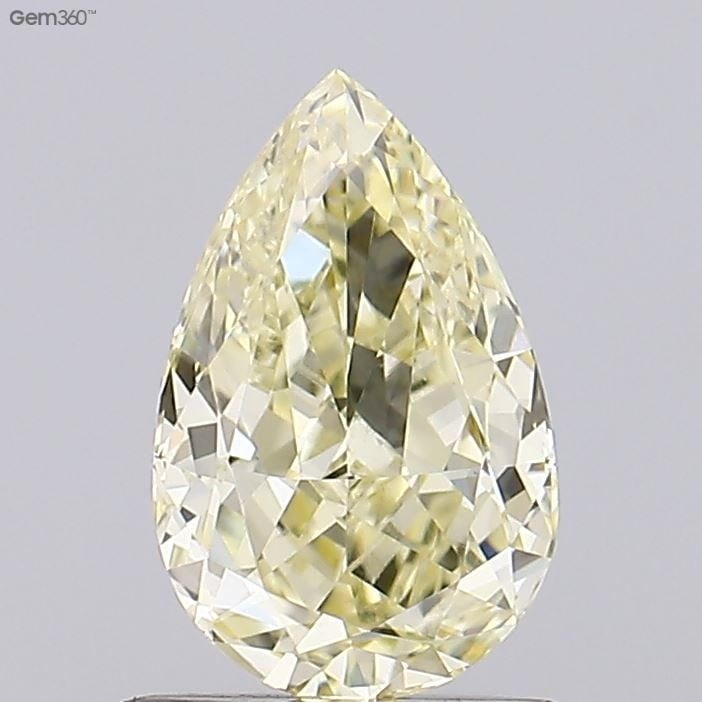 Loose Diamond - PEAR 1.01ct Fancy Yellow VVS2: Loose Diamond - PEAR 1.01ct Fancy Yellow VVS2 Source: This is a real non-mined Diamond that has been grown in a lab Shape: PEAR Carats: 1.01 Color: Fancy Yellow Certification: IGI Video: