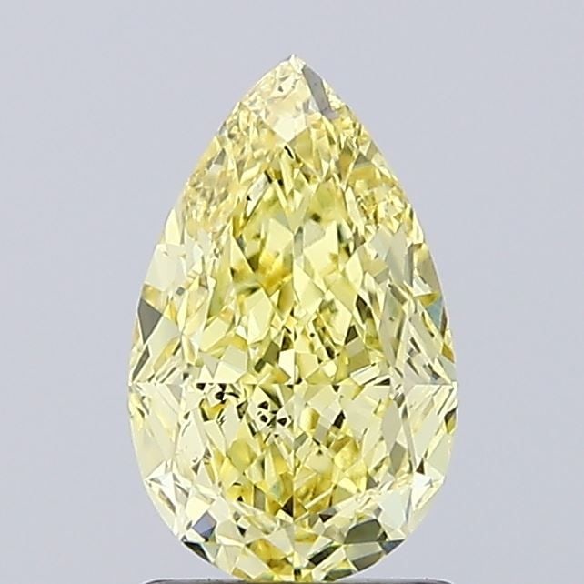 Loose Diamond - PEAR 1.33ct Fancy Intense Yellow VS2: Loose Diamond - PEAR 1.33ct Fancy Intense Yellow VS2 Source: This is a real non-mined Diamond that has been grown in a lab Shape: PEAR Carats: 1.33 Color: Fancy Intense Yellow Certification: IGI Video