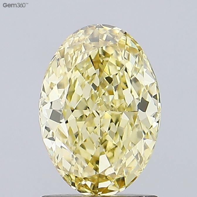 Loose Diamond - OVAL 1.56ct Fancy Intense Yellow VS1: Loose Diamond - OVAL 1.56ct Fancy Intense Yellow VS1 Source: This is a real non-mined Diamond that has been grown in a lab Shape: OVAL Carats: 1.56 Color: Fancy Intense Yellow Certification: IGI Video