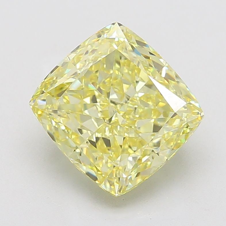Loose Diamond - CUSHION MODIFIED 6.55ct Fancy Yellow VS1: Loose Diamond - CUSHION MODIFIED 6.55ct Fancy Yellow VS1 Source: This is a real non-mined Diamond that has been grown in a lab Shape: CUSHION MODIFIED Carats: 6.55 Color: Fancy Yellow Certification: I