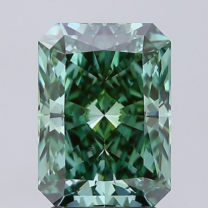 Loose Diamond - RADIANT 2.54ct Fancy Vivid Green VS1 (1 of 1)
