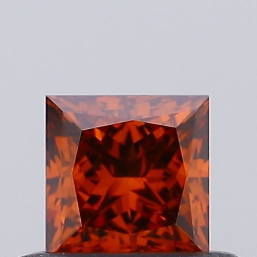 Loose Diamond - PRINCESS 0.42ct Fancy Vivid Brownish Orange VS1: Loose Diamond - PRINCESS 0.42ct Fancy Vivid Brownish Orange VS1 Source: This is a real non-mined Diamond that has been grown in a lab Shape: PRINCESS Carats: 0.42 Color: Fancy Vivid Brownish Orange Ce