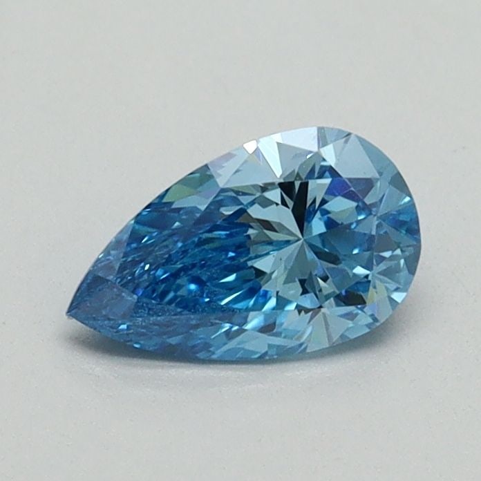 Loose Diamond - PEAR 0.5ct Fancy Blue VS1: Loose Diamond - PEAR 0.5ct Fancy Blue VS1 Source: This is a real non-mined Diamond that has been grown in a lab Shape: PEAR Carats: 0.5 Color: Fancy Blue Certification: NONE Video: