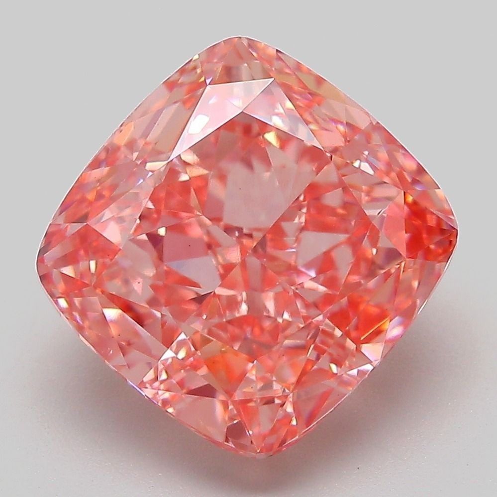 Loose Diamond - CUSHION MODIFIED 6.51ct Fancy Vivid Pink VS1: Loose Diamond - CUSHION MODIFIED 6.51ct Fancy Vivid Pink VS1 Source: This is a real non-mined Diamond that has been grown in a lab Shape: CUSHION MODIFIED Carats: 6.51 Color: Fancy Vivid Pink Certific