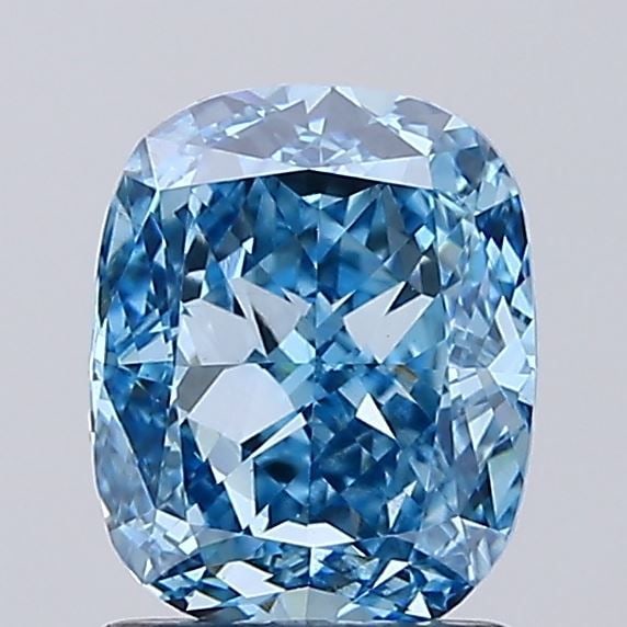 Loose Diamond - CUSHION MODIFIED 1.51ct Fancy Vivid Blue VS2: Loose Diamond - CUSHION MODIFIED 1.51ct Fancy Vivid Blue VS2 Source: This is a real non-mined Diamond that has been grown in a lab Shape: CUSHION MODIFIED Carats: 1.51 Color: Fancy Vivid Blue Certific