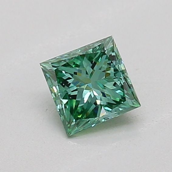 Loose Diamond - PRINCESS 0.27ct Fancy Vivid Green VS2: Loose Diamond - PRINCESS 0.27ct Fancy Vivid Green VS2 Source: This is a real non-mined Diamond that has been grown in a lab Shape: PRINCESS Carats: 0.27 Color: Fancy Vivid Green Certification: IGI