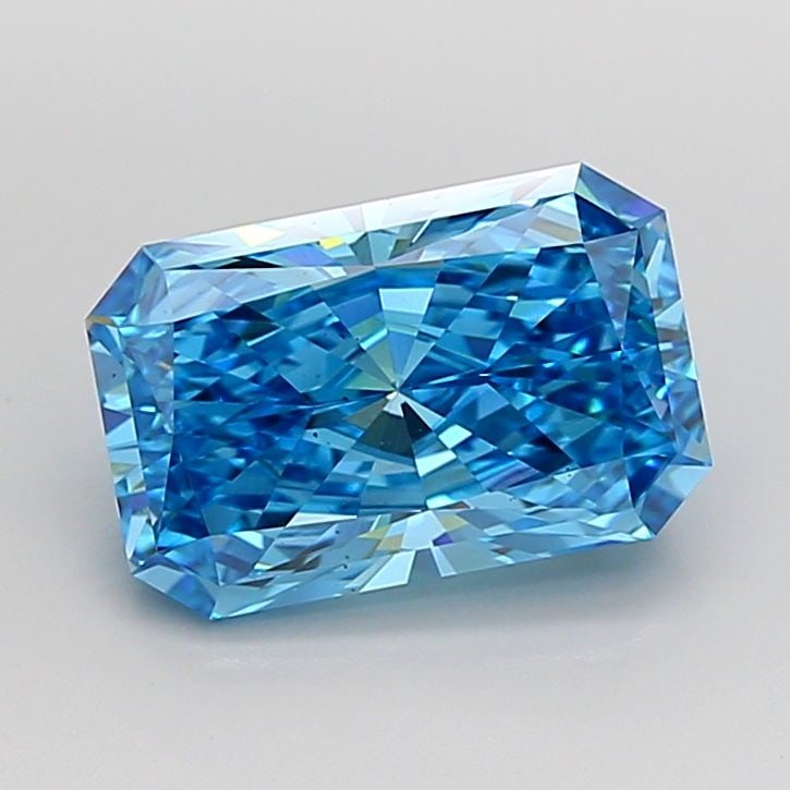 Loose Diamond - RADIANT 3.02ct Fancy Vivid Blue VS2: Loose Diamond - RADIANT 3.02ct Fancy Vivid Blue VS2 Source: This is a real non-mined Diamond that has been grown in a lab Shape: RADIANT Carats: 3.02 Color: Fancy Vivid Blue Certification: IGI Video: