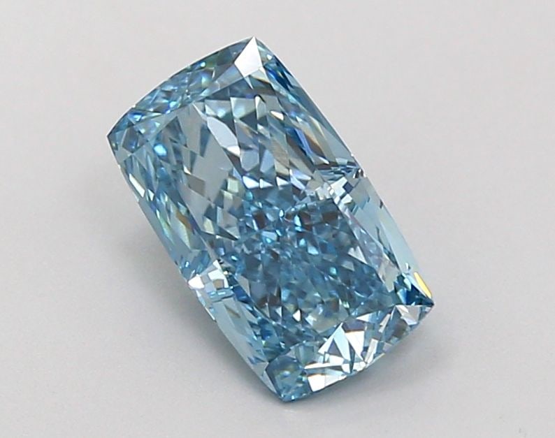 Loose Diamond - CUSHION BRILLIANT 1.06ct Fancy Vivid Blue VS1: Loose Diamond - CUSHION BRILLIANT 1.06ct Fancy Vivid Blue VS1 Source: This is a real non-mined Diamond that has been grown in a lab Shape: CUSHION BRILLIANT Carats: 1.06 Color: Fancy Vivid Blue Certif