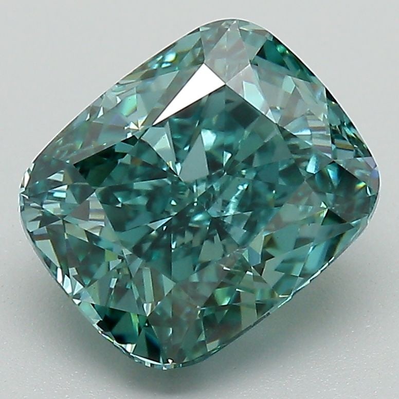 Loose Diamond - CUSHION BRILLIANT 3.19ct Fancy Vivid Green VS1: Loose Diamond - CUSHION BRILLIANT 3.19ct Fancy Vivid Green VS1 Source: This is a real non-mined Diamond that has been grown in a lab Shape: CUSHION BRILLIANT Carats: 3.19 Color: Fancy Vivid Green Cert