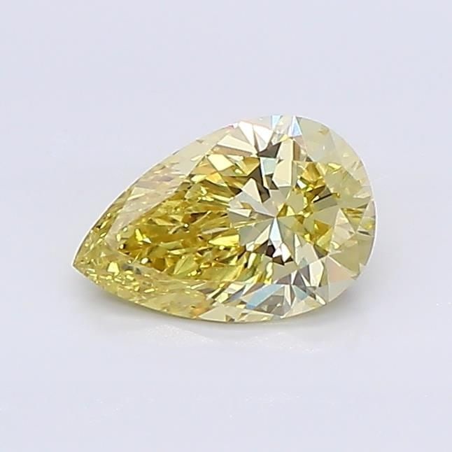 Loose Diamond - PEAR 0.59ct Fancy Vivid Yellow VS1: Loose Diamond - PEAR 0.59ct Fancy Vivid Yellow VS1 Source: This is a real non-mined Diamond that has been grown in a lab Shape: PEAR Carats: 0.59 Color: Fancy Vivid Yellow Certification: NONE Video: