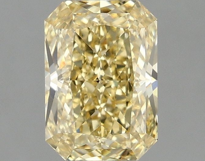 Loose Diamond - RADIANT 1.52ct Fancy Intense Yellow VS1: Loose Diamond - RADIANT 1.52ct Fancy Intense Yellow VS1 Source: This is a real non-mined Diamond that has been grown in a lab Shape: RADIANT Carats: 1.52 Color: Fancy Intense Yellow Certification: IGI