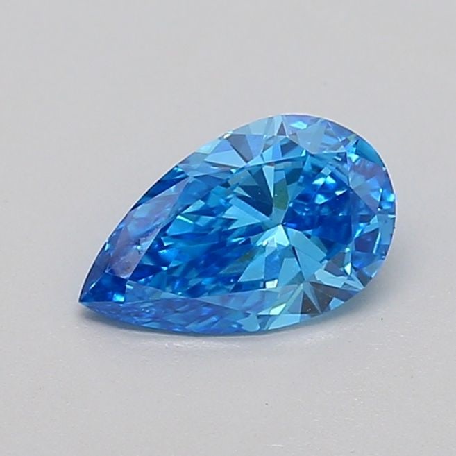 Loose Diamond - PEAR 0.63ct Fancy Vivid Blue VS1: Loose Diamond - PEAR 0.63ct Fancy Vivid Blue VS1 Source: This is a real non-mined Diamond that has been grown in a lab Shape: PEAR Carats: 0.63 Color: Fancy Vivid Blue Certification: IGI Video: