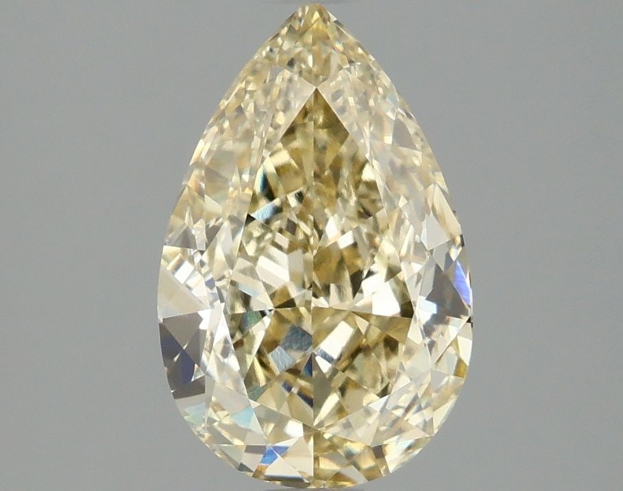 Loose Diamond - PEAR 2.08ct Fancy Yellow VS1: Loose Diamond - PEAR 2.08ct Fancy Yellow VS1 Source: This is a real non-mined Diamond that has been grown in a lab Shape: PEAR Carats: 2.08 Color: Fancy Yellow Certification: IGI Video: