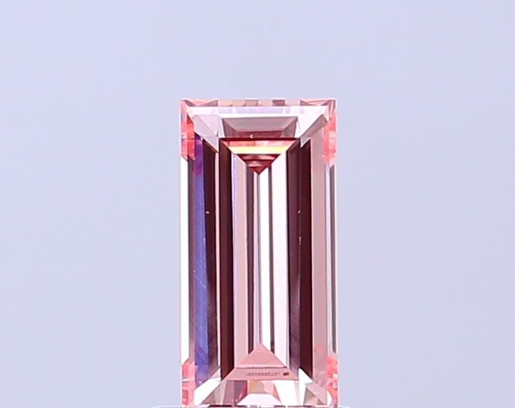 Loose Diamond - BAGUETTE 0.74ct Fancy Intense Pink VS1: Loose Diamond - BAGUETTE 0.74ct Fancy Intense Pink VS1 Source: This is a real non-mined Diamond that has been grown in a lab Shape: BAGUETTE Carats: 0.74 Color: Fancy Intense Pink Certification: IGI V