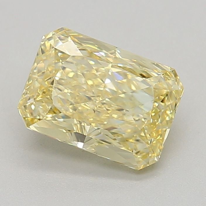 Loose Diamond - RADIANT 1.61ct Fancy Intense Yellow VS1: Loose Diamond - RADIANT 1.61ct Fancy Intense Yellow VS1 Source: This is a real non-mined Diamond that has been grown in a lab Shape: RADIANT Carats: 1.61 Color: Fancy Intense Yellow Certification: IGI