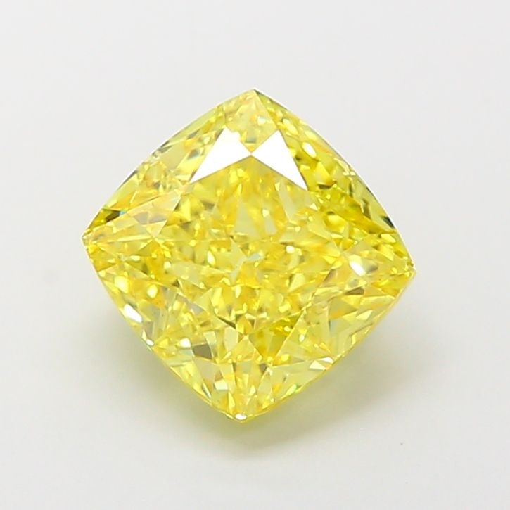Loose Diamond - CUSHION MODIFIED 3.51ct Fancy Vivid Yellow VS2: Loose Diamond - CUSHION MODIFIED 3.51ct Fancy Vivid Yellow VS2 Source: This is a real non-mined Diamond that has been grown in a lab Shape: CUSHION MODIFIED Carats: 3.51 Color: Fancy Vivid Yellow Cert