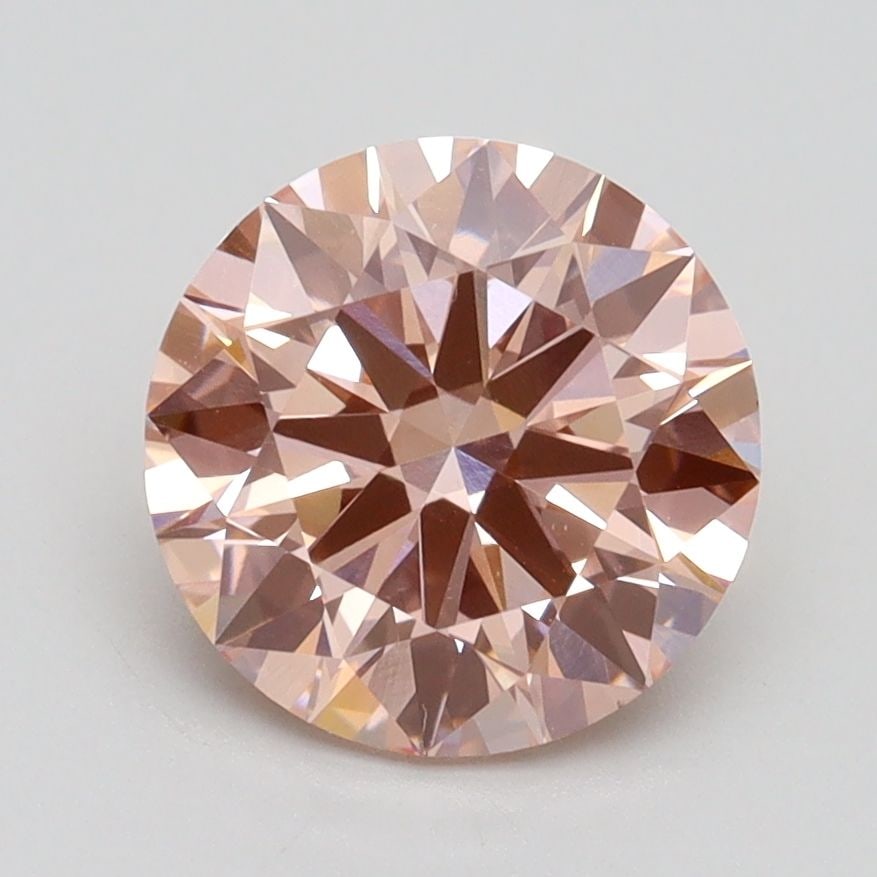 Loose Diamond - ROUND 2.11ct Fancy Intense Pink VS1: Loose Diamond - ROUND 2.11ct Fancy Intense Pink VS1 Source: This is a real non-mined Diamond that has been grown in a lab Shape: ROUND Carats: 2.11 Color: Fancy Intense Pink Certification: IGI Video: