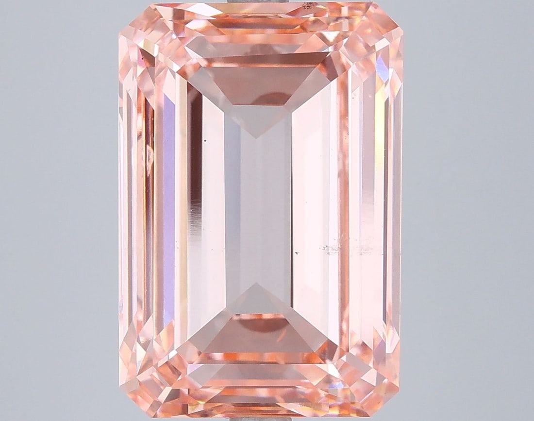 Loose Diamond - EMERALD 10.0ct Fancy Vivid Pink VS2: Loose Diamond - EMERALD 10.0ct Fancy Vivid Pink VS2 Source: This is a real non-mined Diamond that has been grown in a lab Shape: EMERALD Carats: 10.0 Color: Fancy Vivid Pink Certification: IGI Video:
