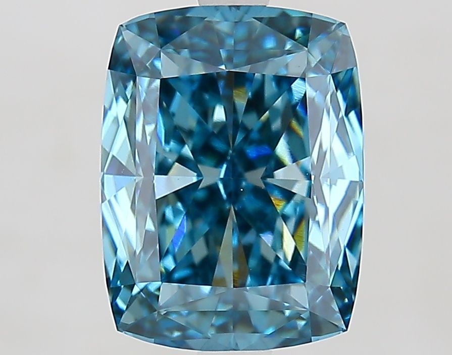 Loose Diamond - CUSHION MODIFIED 4.03ct Fancy Vivid Blue VS1: Loose Diamond - CUSHION MODIFIED 4.03ct Fancy Vivid Blue VS1 Source: This is a real non-mined Diamond that has been grown in a lab Shape: CUSHION MODIFIED Carats: 4.03 Color: Fancy Vivid Blue Certific
